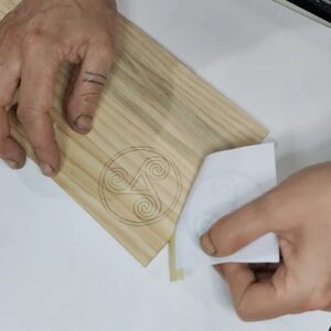 Resultado do calco perfecto grazas ao truco da cinta