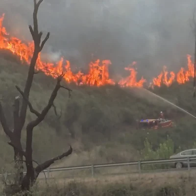 imaxe dos incendios en Valdeorras